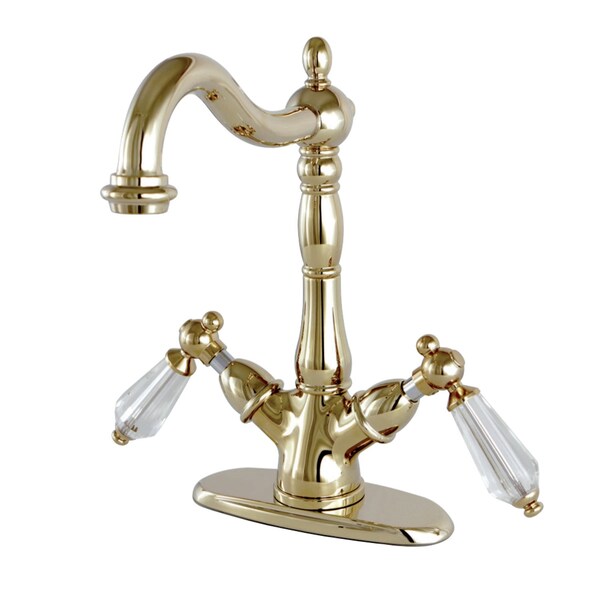 KS1492WLL Vessel Sink Faucet, Polished Brass
